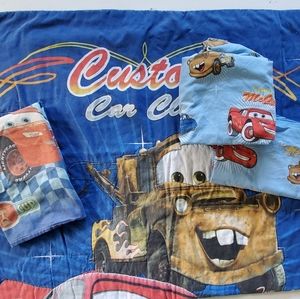 Disney Pixar Cars Toddler/Crib Bedding Sheet 4 pc Set